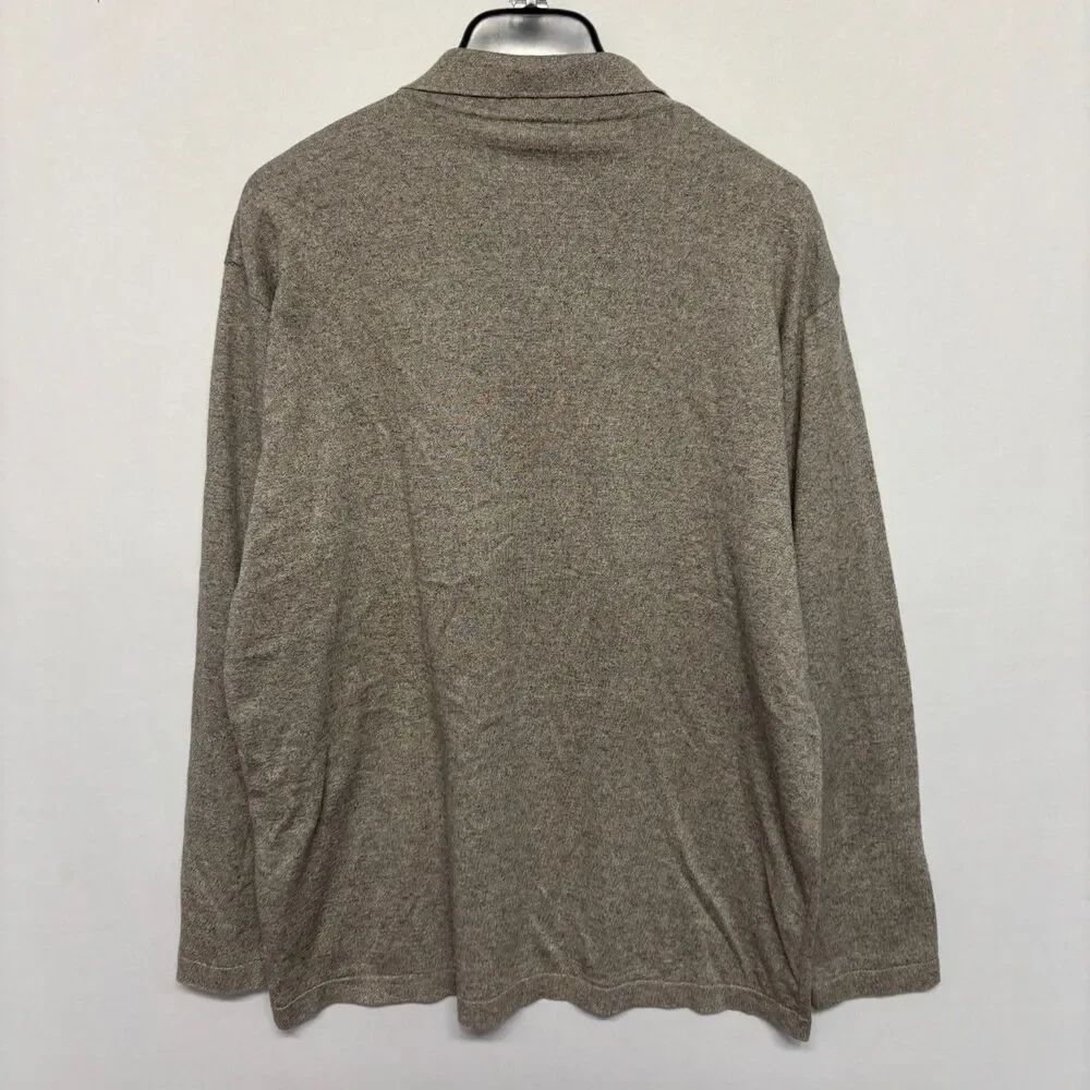 Ermenegildo Zegna Men Collared Polo Knit Sweater Size Large 52 Cotton D129 -13